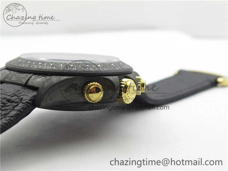 Daytona DIW Carbon OMF Best Edition Carbon Dial on Black Leather Strap A4130
