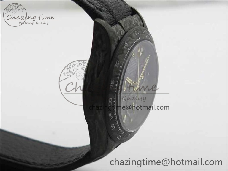 Daytona DIW Carbon OMF Best Edition Carbon Dial on Black Leather Strap A4130