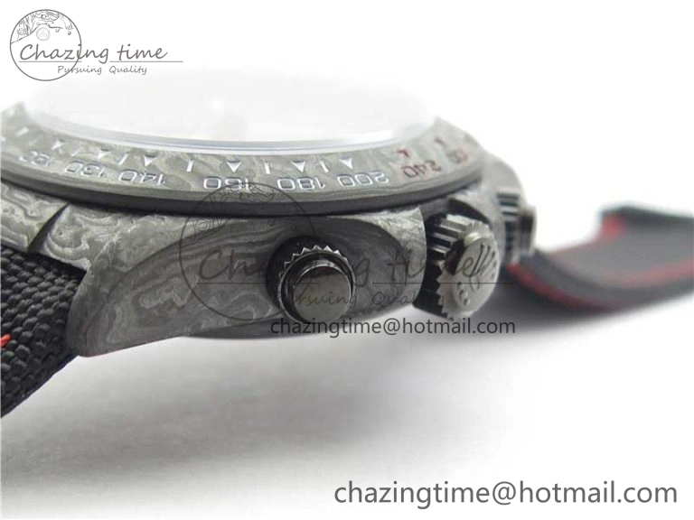Daytona DIW Carbon OMF Best Edition Carbon Black Dial Red Hand on Black Nylon Strap A4130