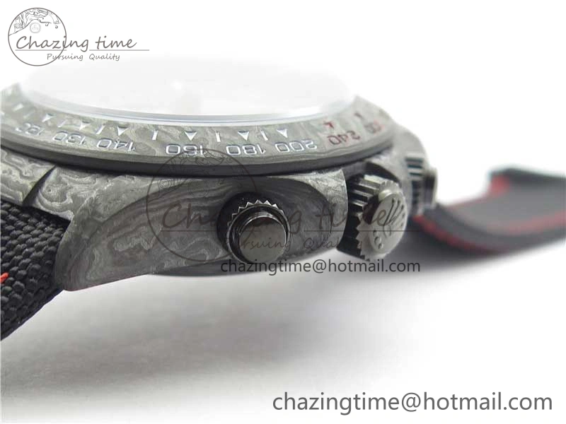 Daytona DIW Carbon OMF Best Edition Carbon Black Dial Red Hand on Black Nylon Strap A4130