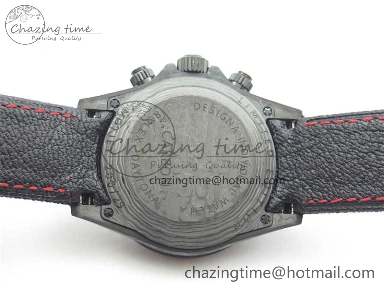 Daytona DIW Carbon OMF Best Edition Carbon Black Dial Red Hand on Black Nylon Strap A4130