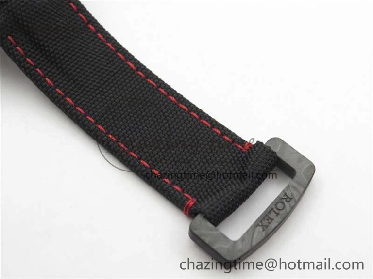 Daytona DIW Carbon OMF Best Edition Carbon Black Dial Red Hand on Black Nylon Strap A4130