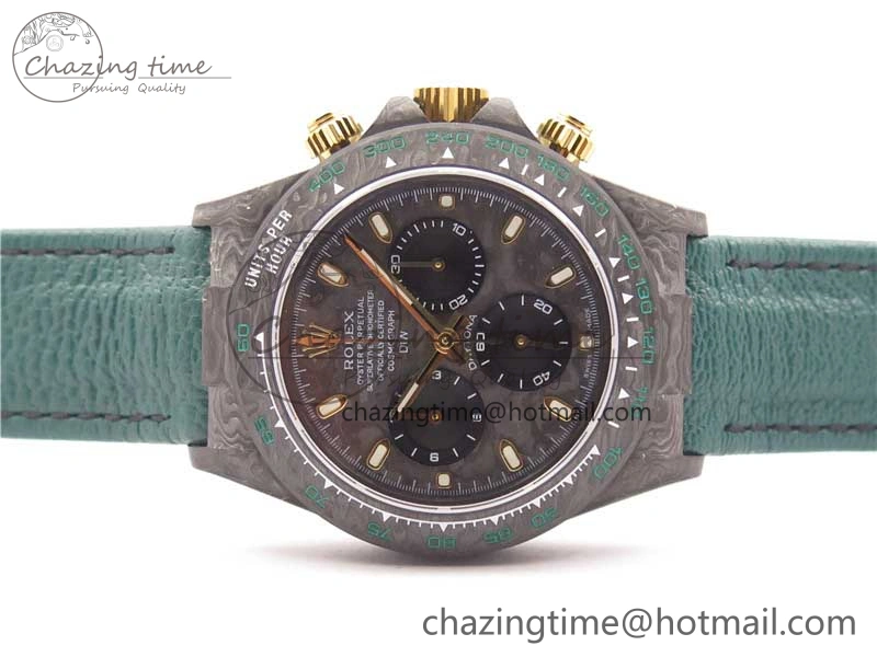 Daytona DIW Carbon OMF Best Edition Carbon Black Dial on Green Nylon Strap A4130
