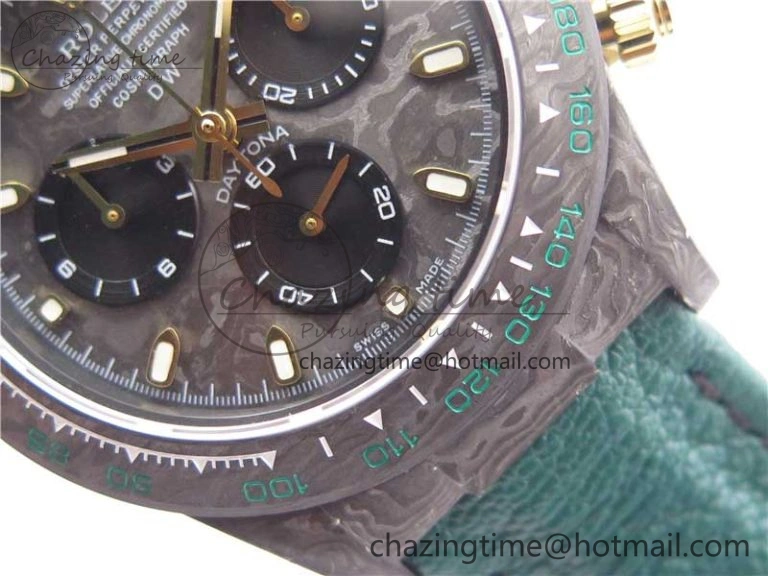 Daytona DIW Carbon OMF Best Edition Carbon Black Dial on Green Nylon Strap A4130