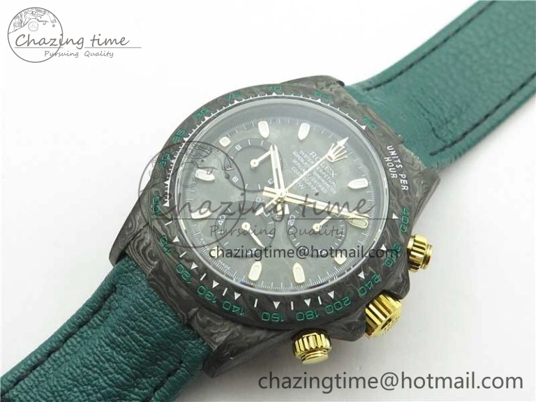 Daytona DIW Carbon OMF Best Edition Carbon Black Dial on Green Nylon Strap A4130