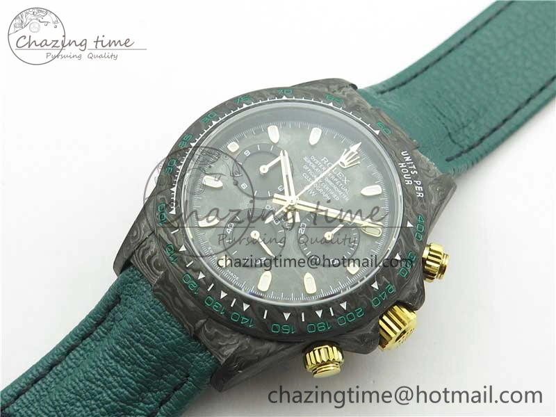 Daytona DIW Carbon OMF Best Edition Carbon Black Dial on Green Nylon Strap A4130