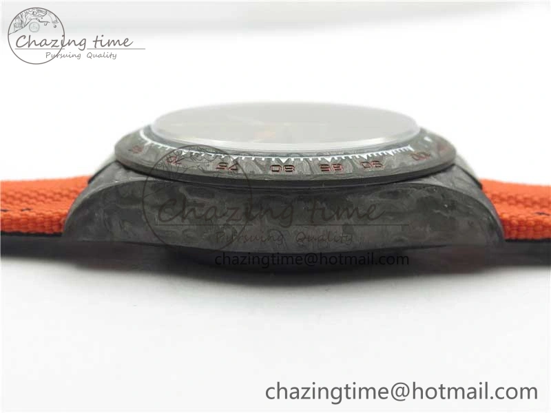 Daytona DIW Carbon OMF Best Edition Carbon Orange Dial on Orange Nylon Strap A4130