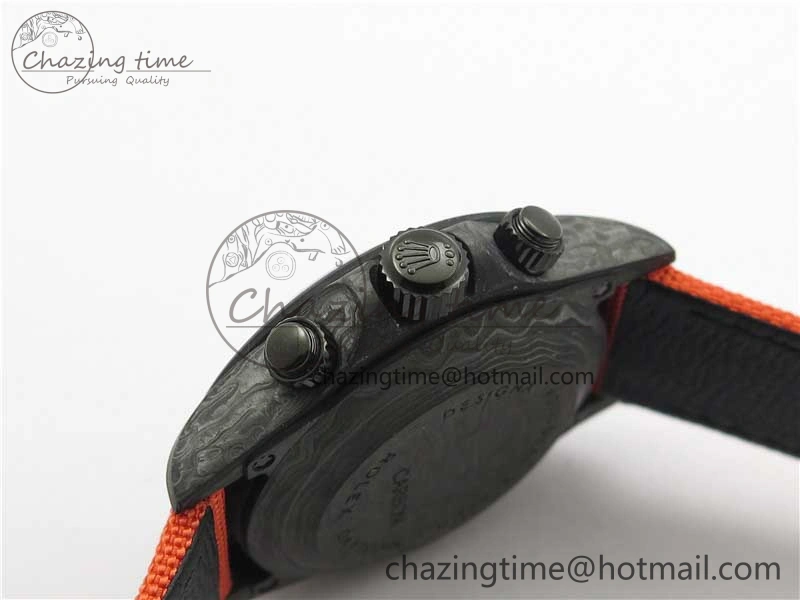 Daytona DIW Carbon OMF Best Edition Carbon Orange Dial on Orange Nylon Strap A4130