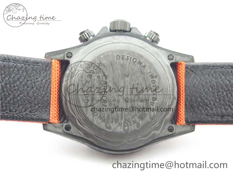 Daytona DIW Carbon OMF Best Edition Carbon Orange Dial on Orange Nylon Strap A4130