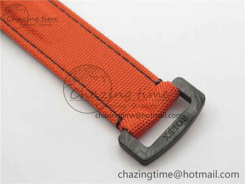 Daytona DIW Carbon OMF Best Edition Carbon Orange Dial on Orange Nylon Strap A4130