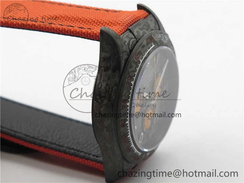 Daytona DIW Carbon OMF Best Edition Carbon Orange Dial on Orange Nylon Strap A4130