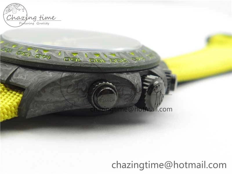 Daytona DIW Carbon OMF Best Edition Carbon Yellow Dial on Yellow Nylon Strap A4130