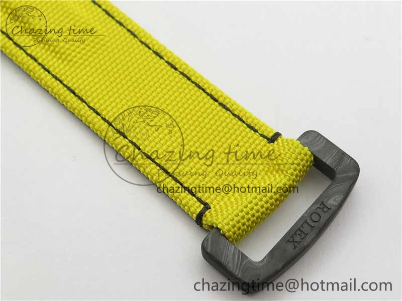 Daytona DIW Carbon OMF Best Edition Carbon Yellow Dial on Yellow Nylon Strap A4130