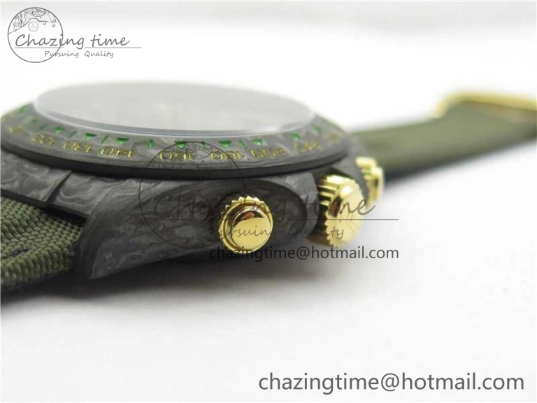 Daytona DIW Carbon OMF Best Edition Green Dial on Deep Green Nylon Strap A4130