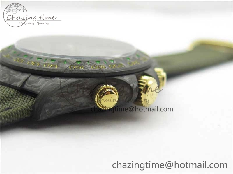 Daytona DIW Carbon OMF Best Edition Green Dial on Deep Green Nylon Strap A4130