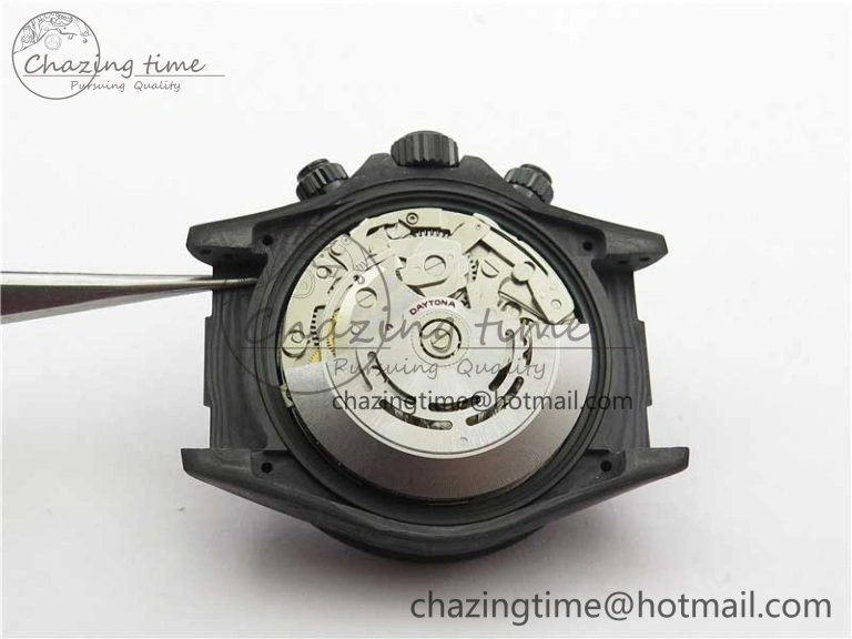 Daytona DIW Carbon OMF Best Edition Red Blue Dial Blue Hand on Black Nylon Strap A4130