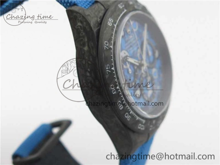 Daytona DIW Carbon V2 WWF Best Edition Blue Dial On Blue Nylon Strap A7750