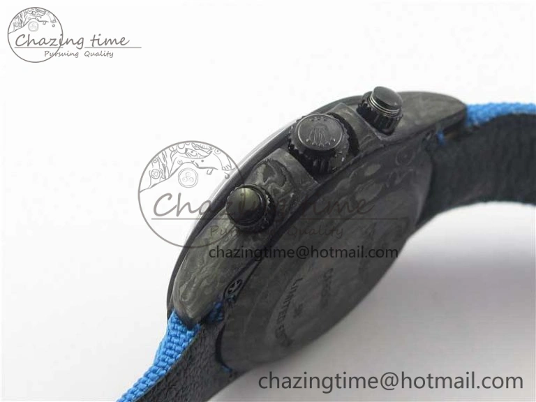 Daytona DIW Carbon V2 WWF Best Edition Blue Dial On Blue Nylon Strap A7750