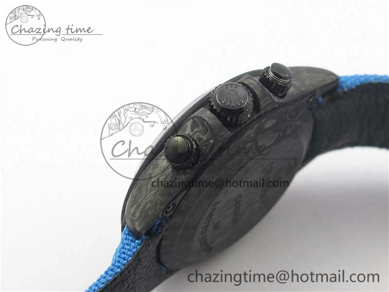 Daytona DIW Carbon V2 WWF Best Edition Blue Dial On Blue Nylon Strap A7750