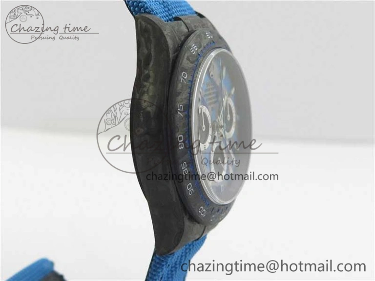 Daytona DIW Carbon V2 WWF Best Edition Camouflage Blue Dial On Blue Nylon Strap A7750