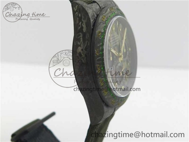 Daytona DIW Carbon V2 WWF Best Edition Camouflage Green Dial On Green Nylon Strap A7750