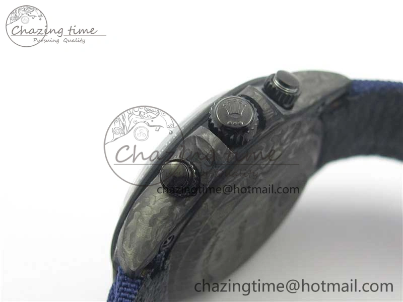 Daytona DIW Carbon V2 WWF Best Edition Dark Blue Dial On Dark Blue Nylon Strap A7750