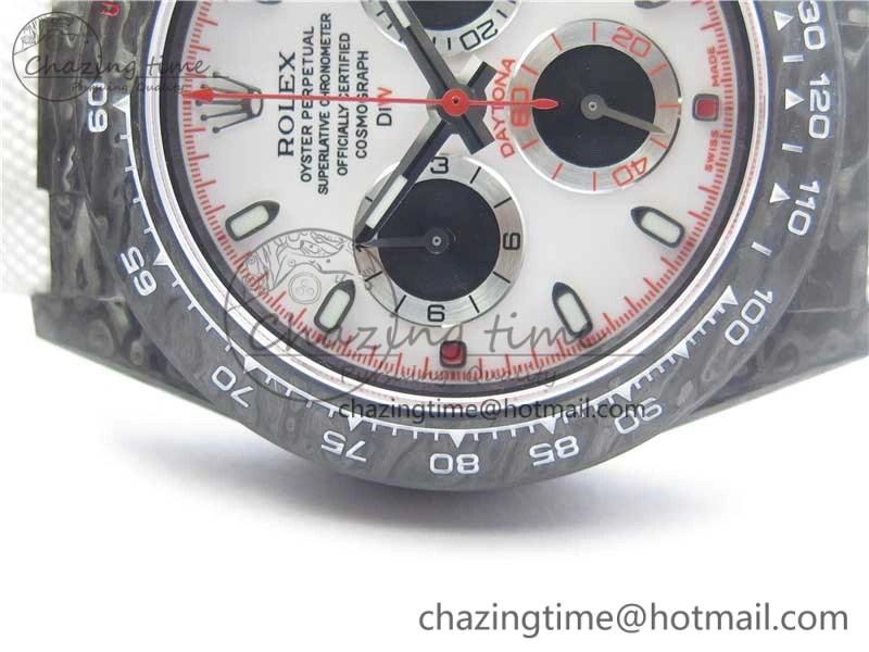 Daytona DIW Carbon V2 WWF Best Edition White Dial On White Nylon Strap A7750