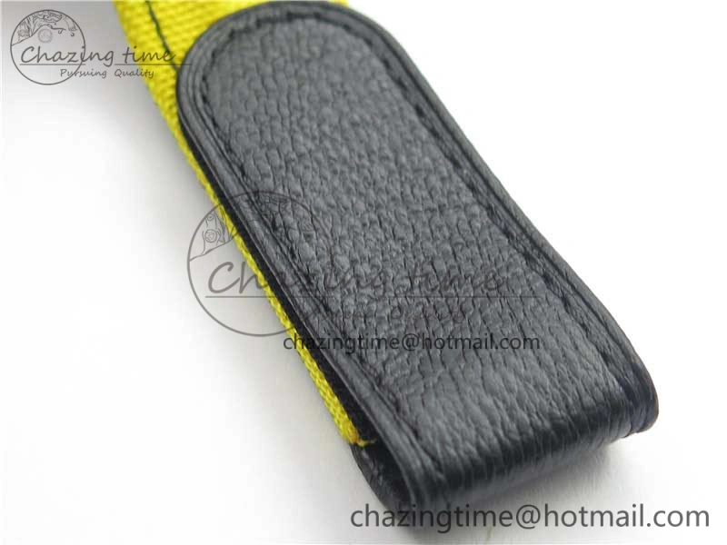 Daytona DIW Carbon V2 WWF Best Edition Yellow Skull Dial On Yellow Nylon Strap A7750