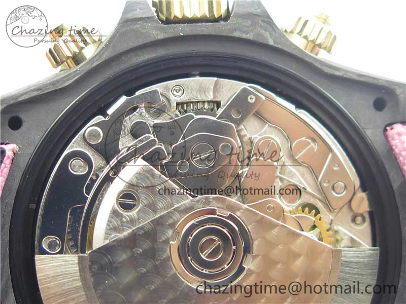 Daytona DIW Carbon V2 WWF Best Edition Yellow Skull Dial On Yellow Nylon Strap A7750