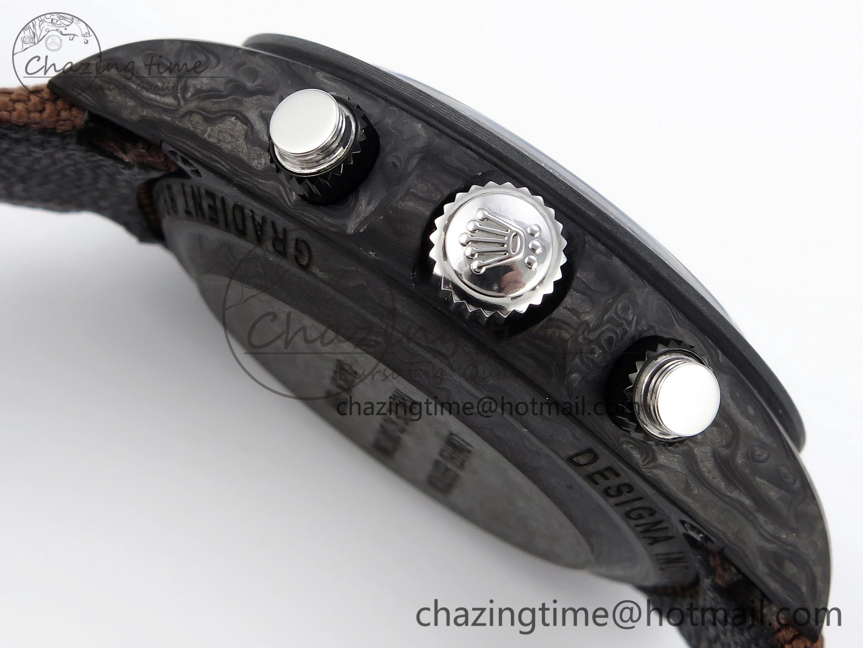 Daytona DIW Carbon SS Case and Bezel DIWF Edition Brown Dial on Brown Nylon Strap A7750