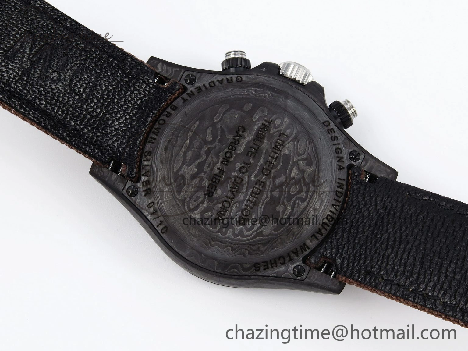 Daytona DIW Carbon SS Case and Bezel DIWF Edition Brown Dial on Brown Nylon Strap A7750