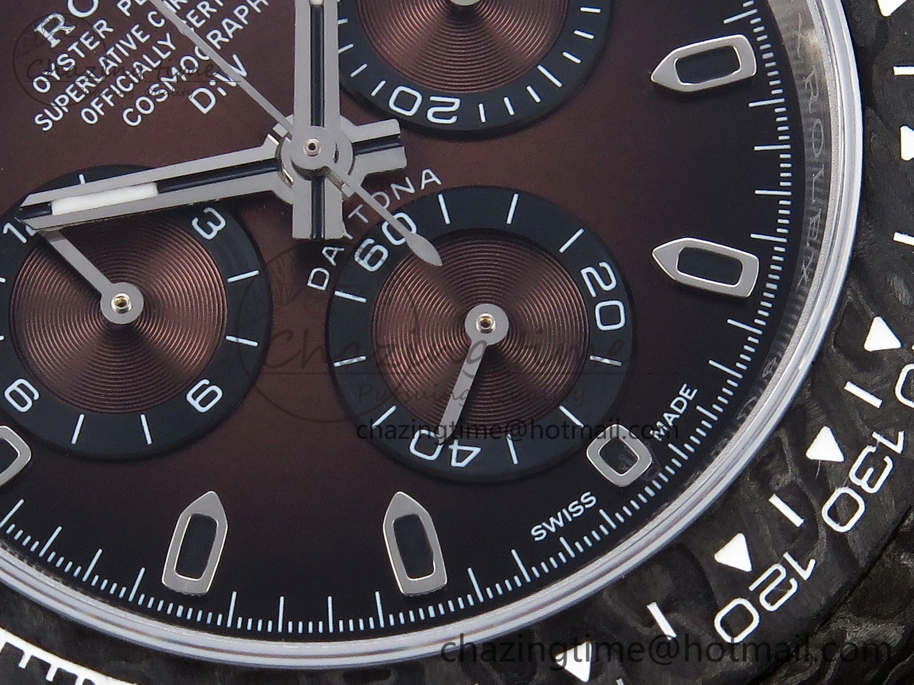 Daytona DIW Carbon SS Case and Bezel DIWF Edition Brown Dial on Brown Nylon Strap A7750