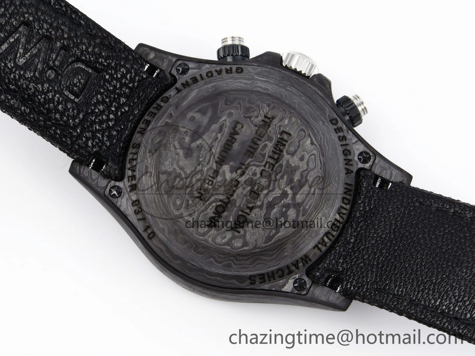 Daytona DIW Carbon SS Case and Bezel DIWF Edition Green Dial on Black Nylon Strap A7750
