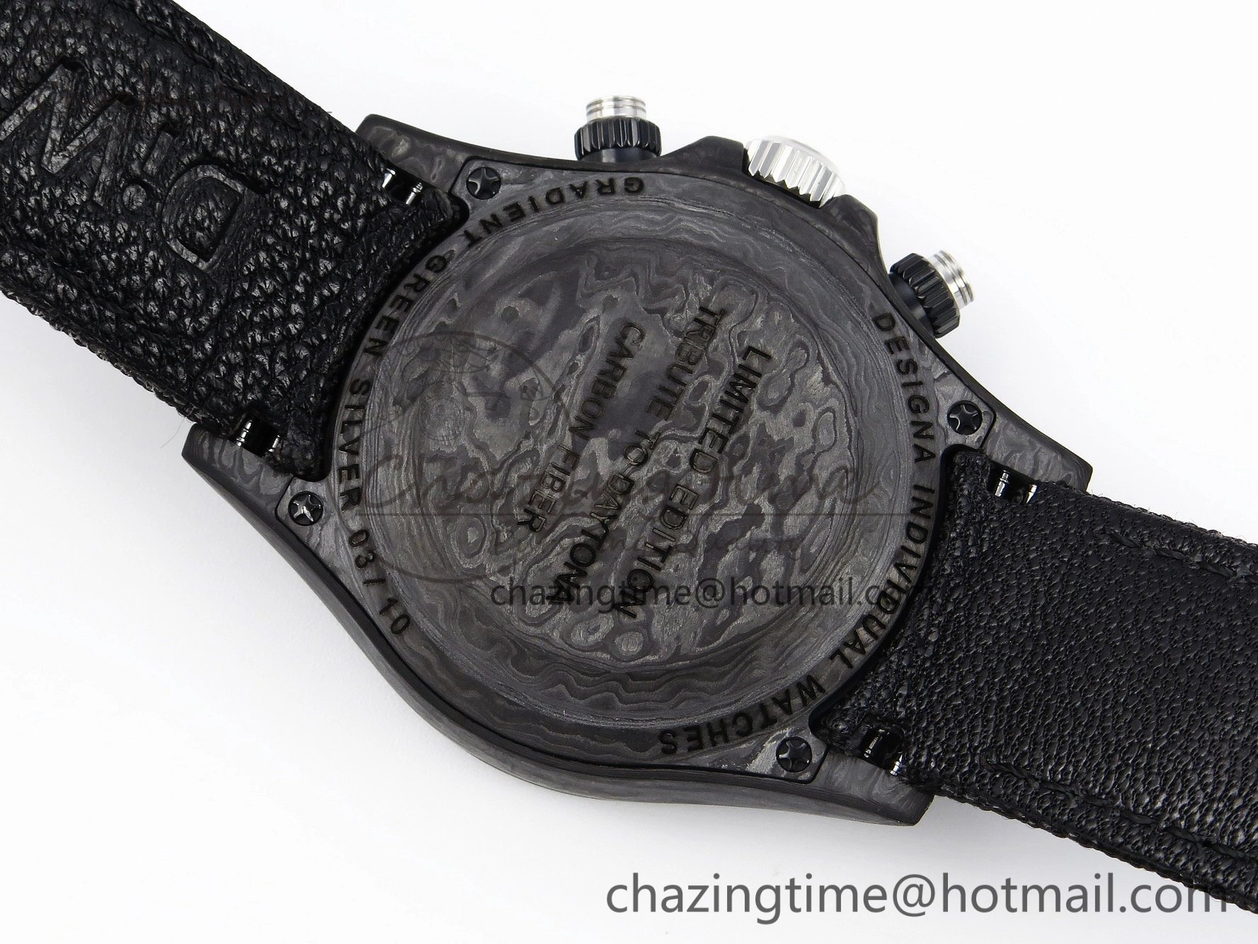 Daytona DIW Carbon SS Case and Bezel DIWF Edition Green Dial on Black Nylon Strap A7750