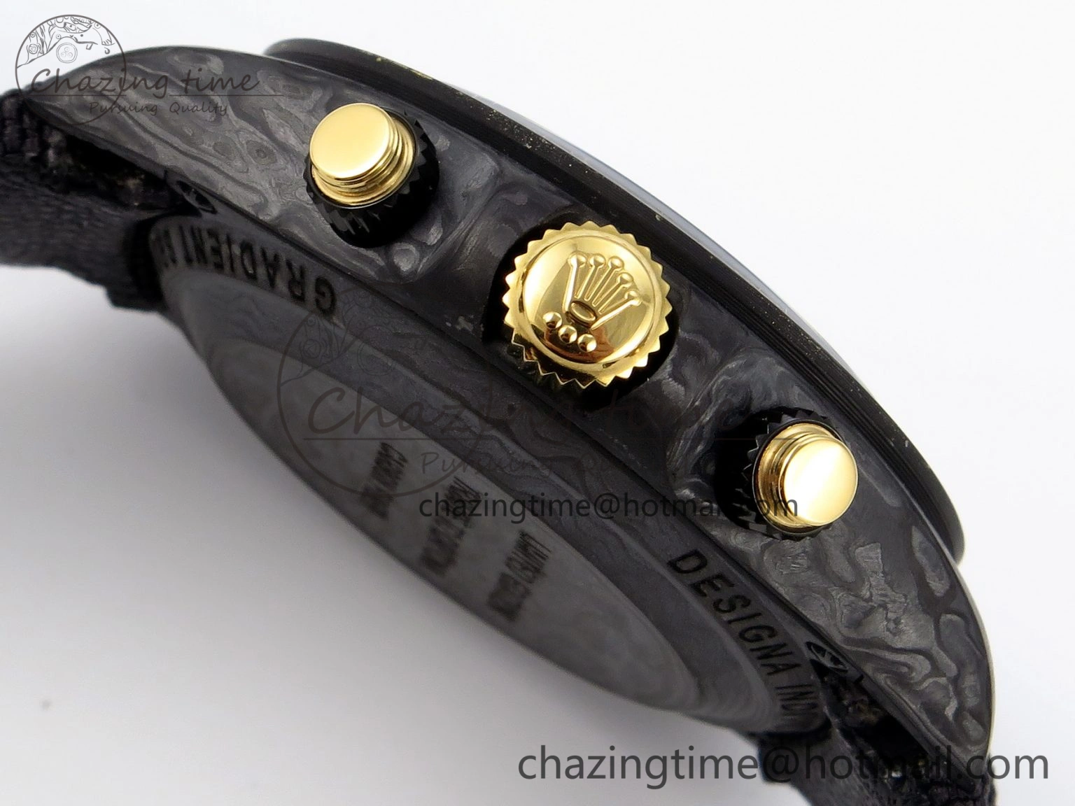 Daytona DIW Carbon YG Case and Bezel DIWF Edition Brown Dial on Black Nylon Strap A7750