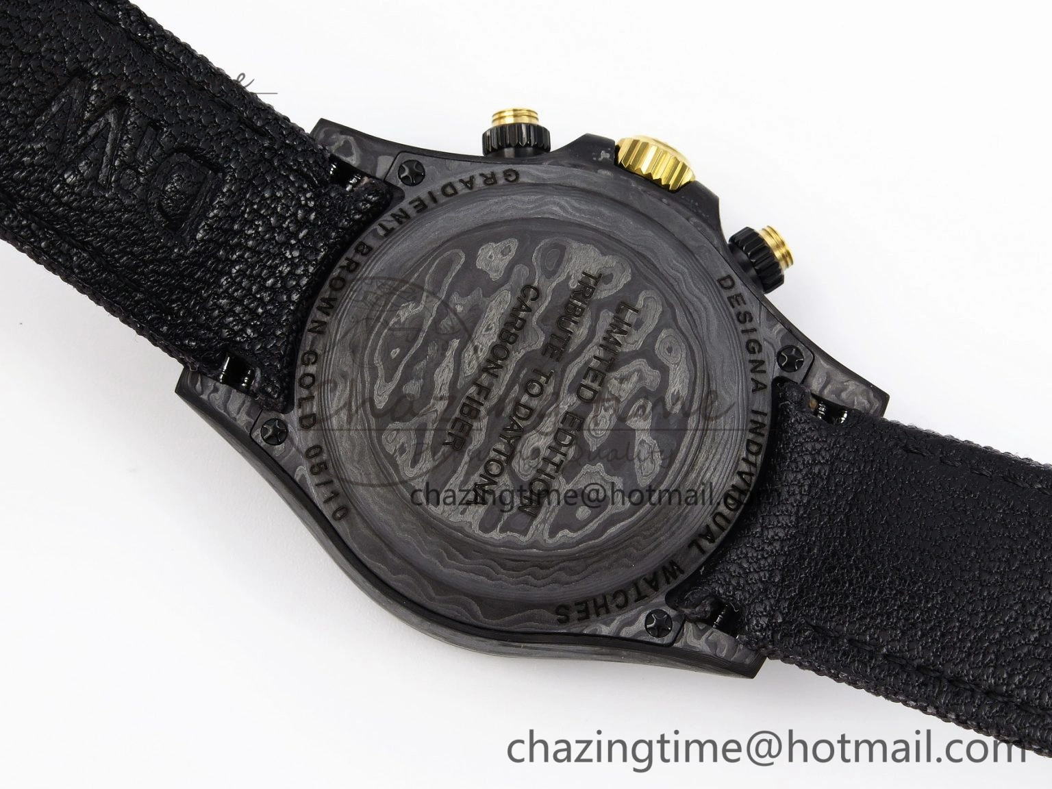 Daytona DIW Carbon YG Case and Bezel DIWF Edition Brown Dial on Black Nylon Strap A7750