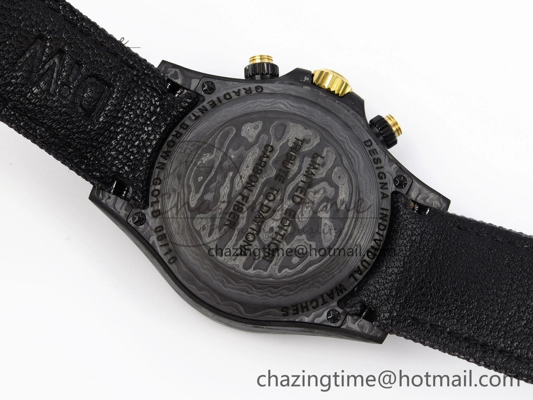 Daytona DIW Carbon YG Case and Bezel DIWF Edition Brown Dial on Black Nylon Strap A7750
