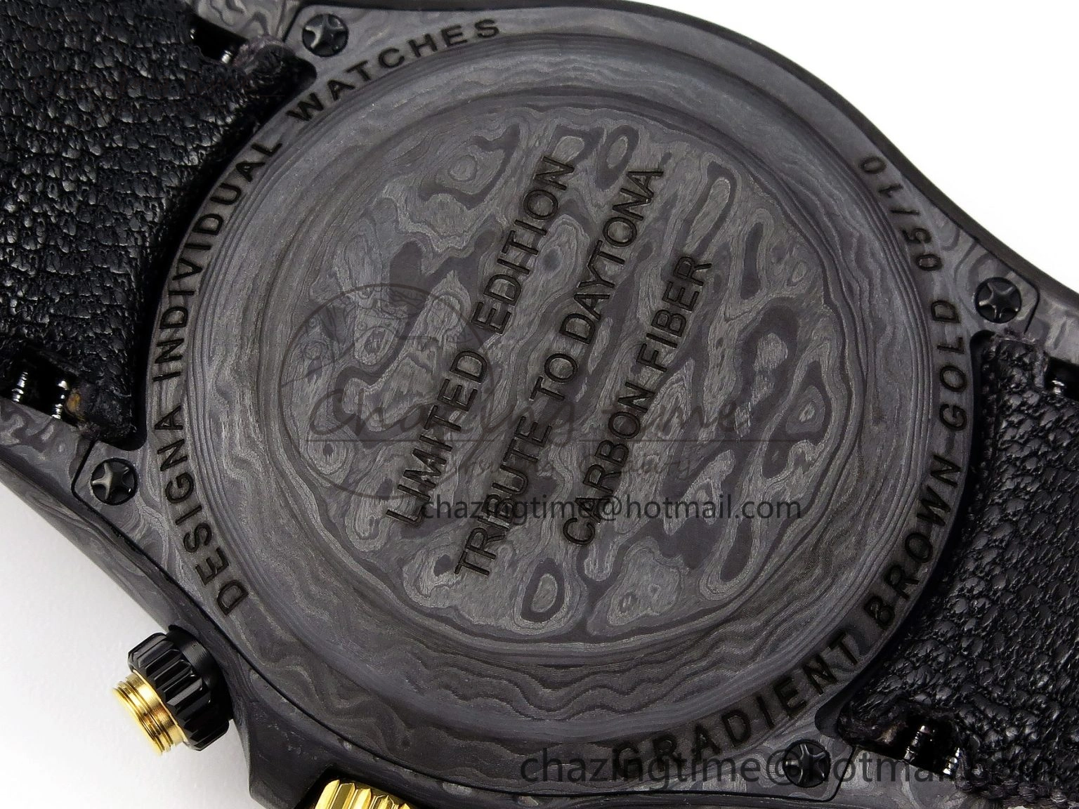 Daytona DIW Carbon YG Case and Bezel DIWF Edition Brown Dial on Black Nylon Strap A7750