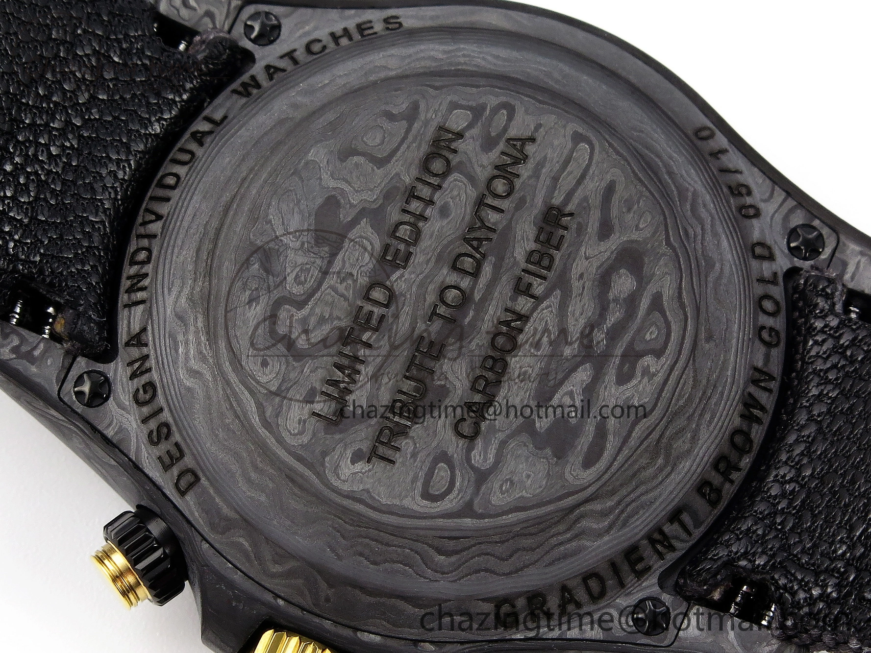 Daytona DIW Carbon YG Case and Bezel DIWF Edition Brown Dial on Black Nylon Strap A7750
