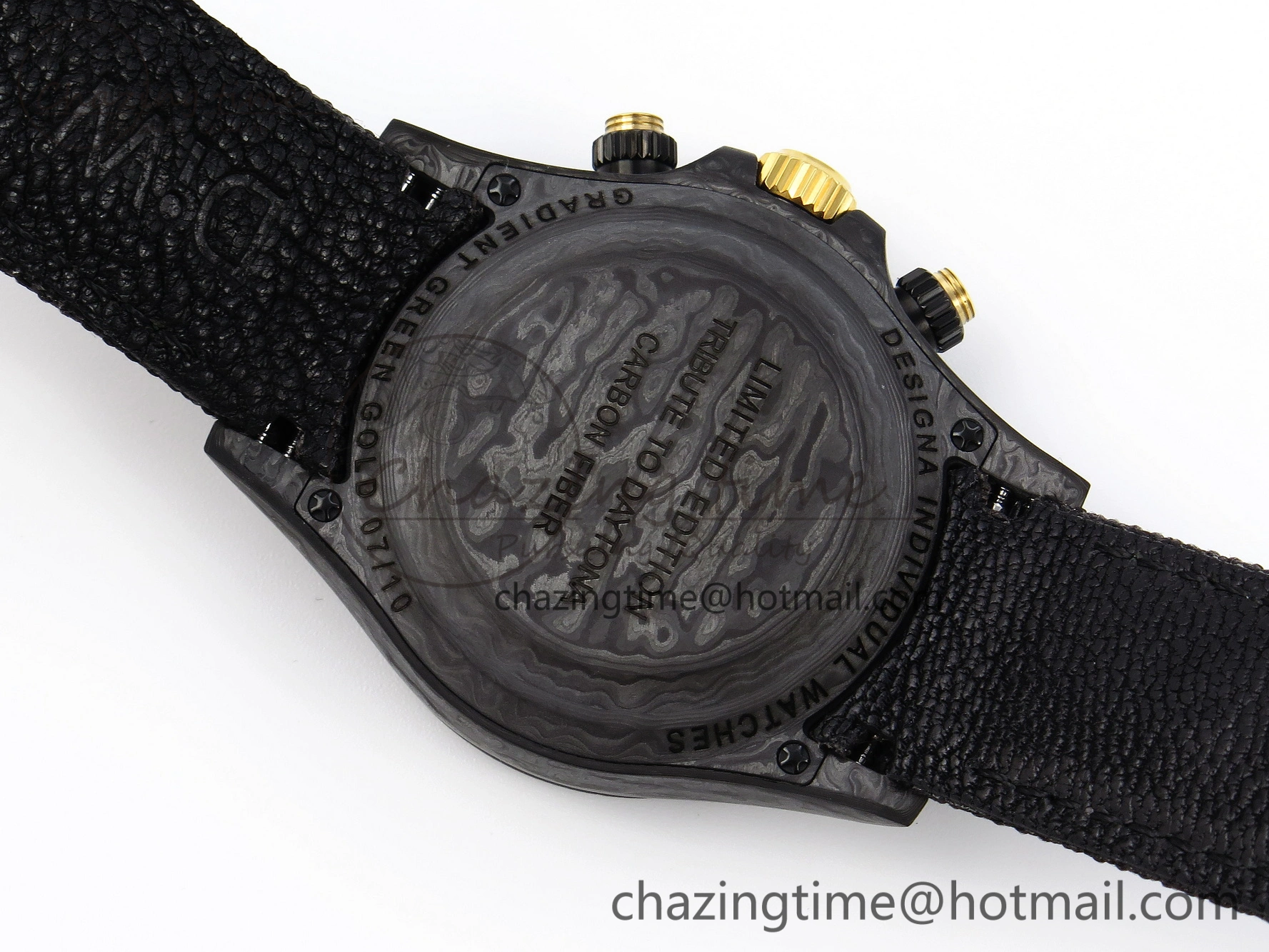 Daytona DIW Carbon YG Case and Bezel DIWF Edition Green Dial on Black Nylon Strap A7750