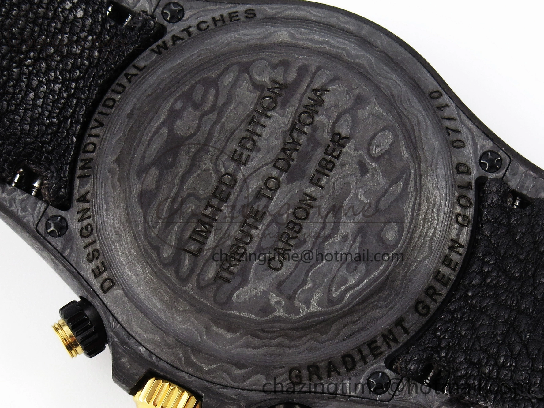 Daytona DIW Carbon YG Case and Bezel DIWF Edition Green Dial on Black Nylon Strap A7750