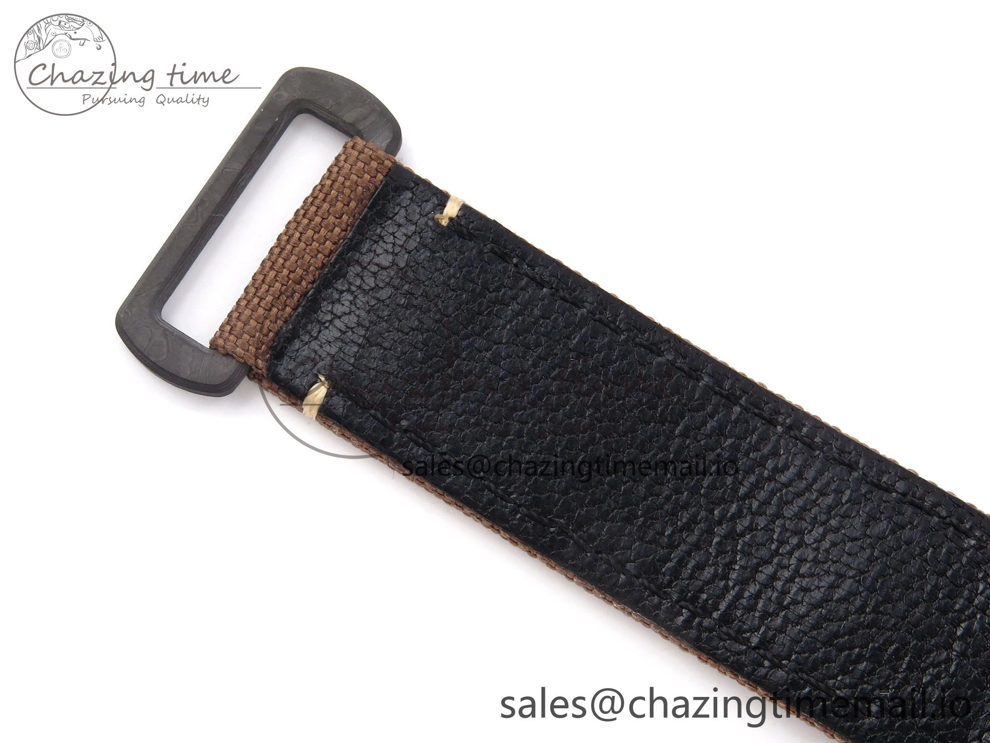 Daytona DIW “DESERT EAGLE”  White Carbon DIWF 1:1 Best Edition Cream Brown Dial on Brown Nylon Strap SH4130
