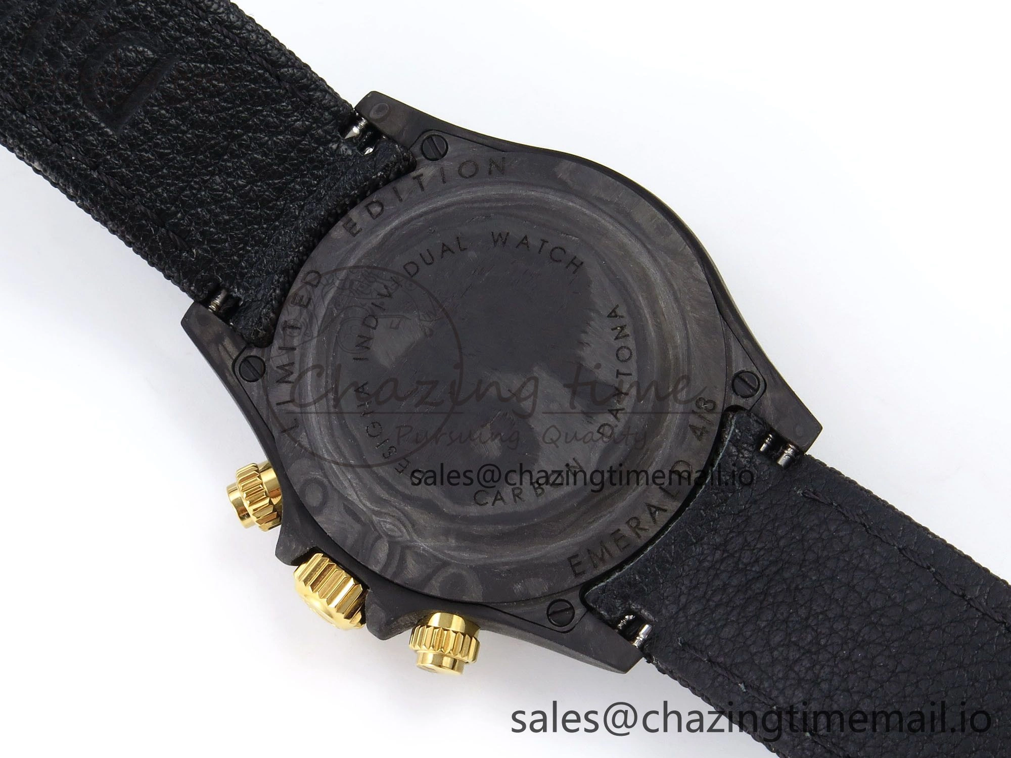 Daytona DIW Gray Carbon N6F Best Edition Black RG Rainbow Dial on Black Nylon Strap SA4130