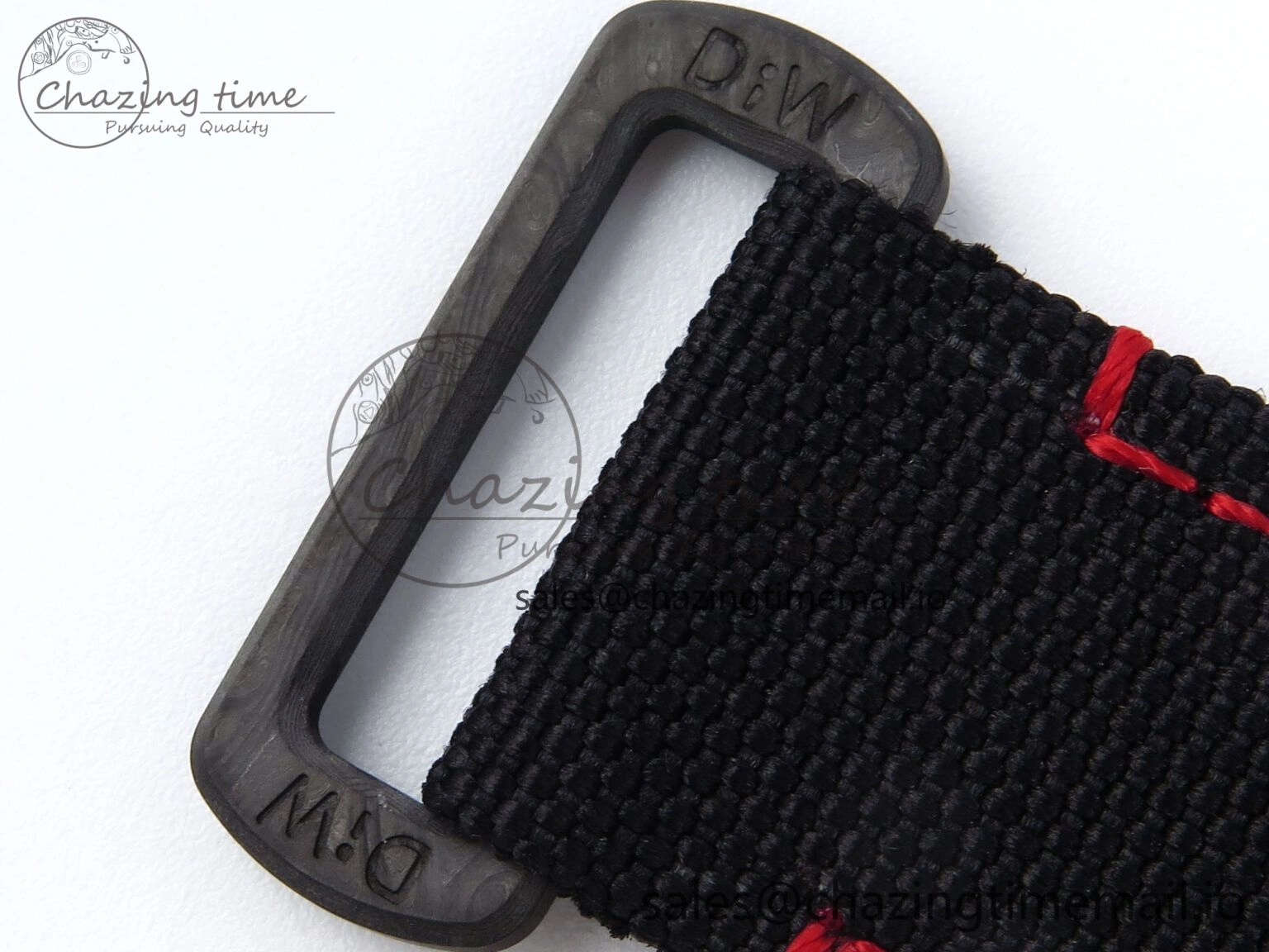 Daytona DIW Red Carbon KALA DIWF Best Edition Red White Dial on Black Nylon Strap SH4130