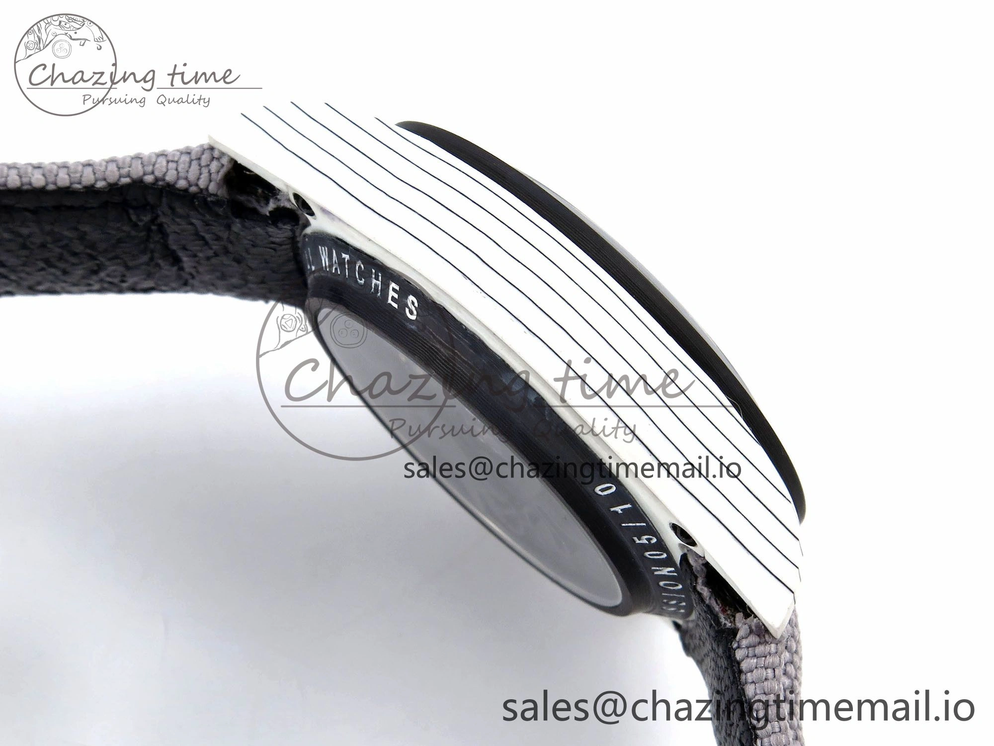 Daytona DIW Space Mission Gray Textured Dial on Gray Nylon Strap A4130 Clone