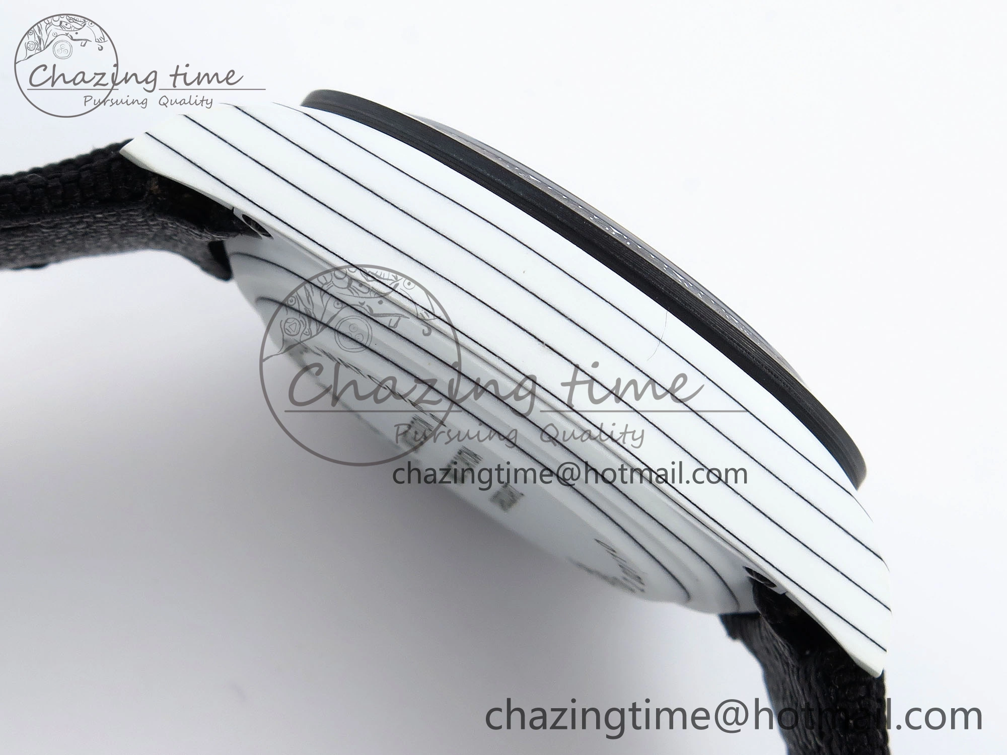 Daytona DIW White Carbon Case DIWF Edition Black White Dial on Black Nylon Strap A7750