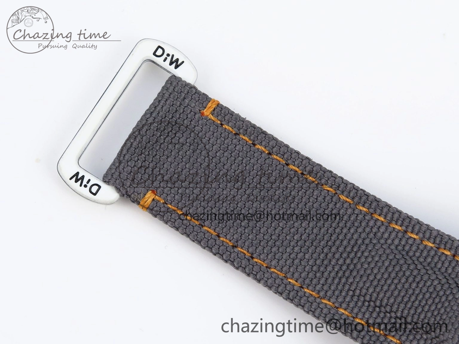 Daytona DIW White Carbon Case DIWF Edition Gray White Dial Orange Bezel on Gray Nylon Strap A7750