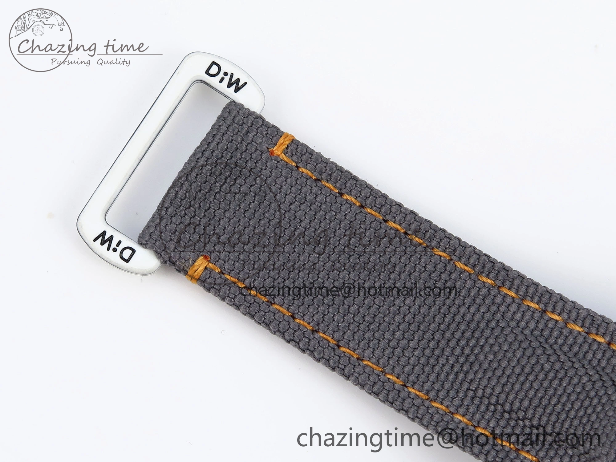 Daytona DIW White Carbon Case DIWF Edition Gray White Dial Orange Bezel on Gray Nylon Strap A7750