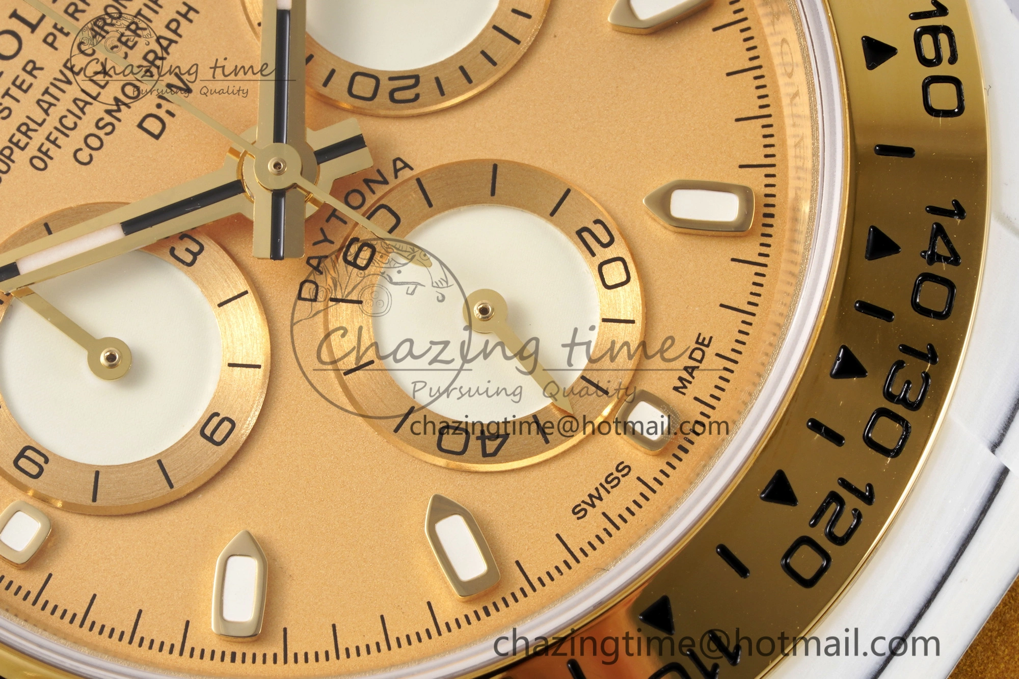 Daytona DIW White Carbon Case YG Bezel DIWF Edition YG Dial on Brown Leather Strap A7750