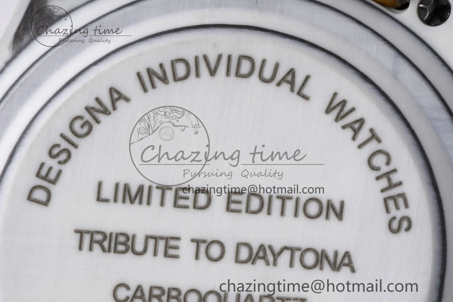Daytona DIW White Carbon Case YG Bezel DIWF Edition YG Dial on Brown Leather Strap A7750